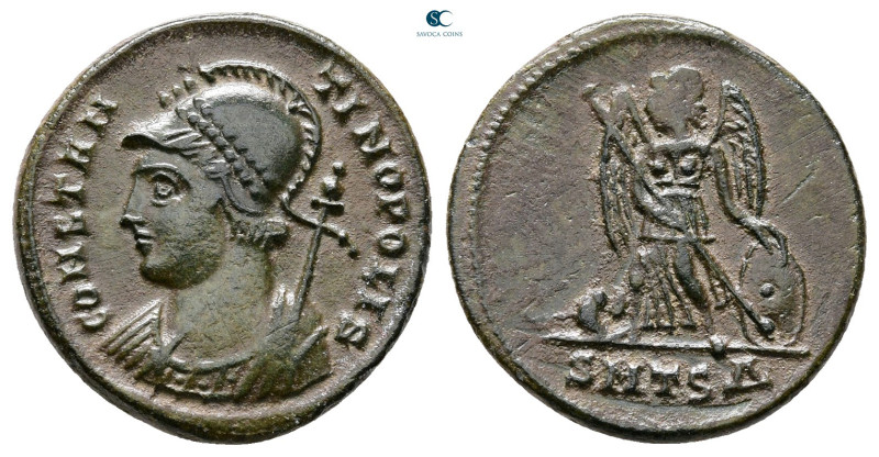 City Commemoratives AD 330-354. Thessaloniki
Follis Æ

18 mm, 2,82 g



N...