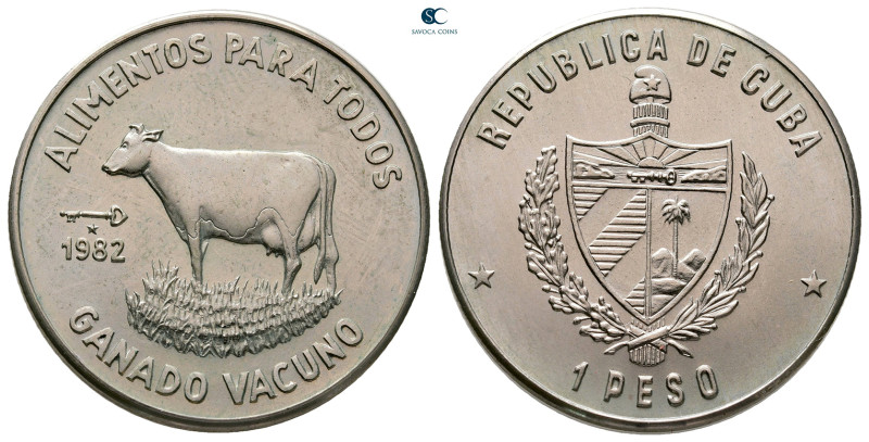 Cuba. AD 1982. 
1 Peso Cu-Ni

30 mm, 11,62 g



Nearly Uncirculated