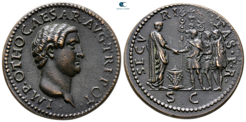 Italy. Otho . 
Paduan Sestertius Æ

37 mm, 18,21 g



Extremely Fine