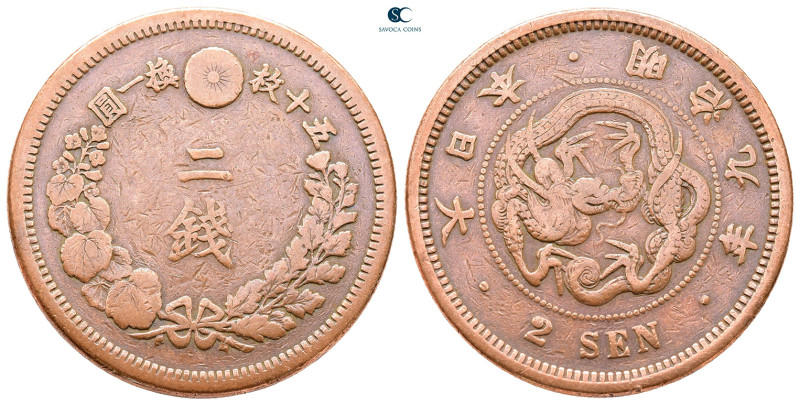 Japan. Mutsuhito (Meiji) AD 1867-1912. Year 9
2 Sen 1876

32 mm, 13,77 g

N...