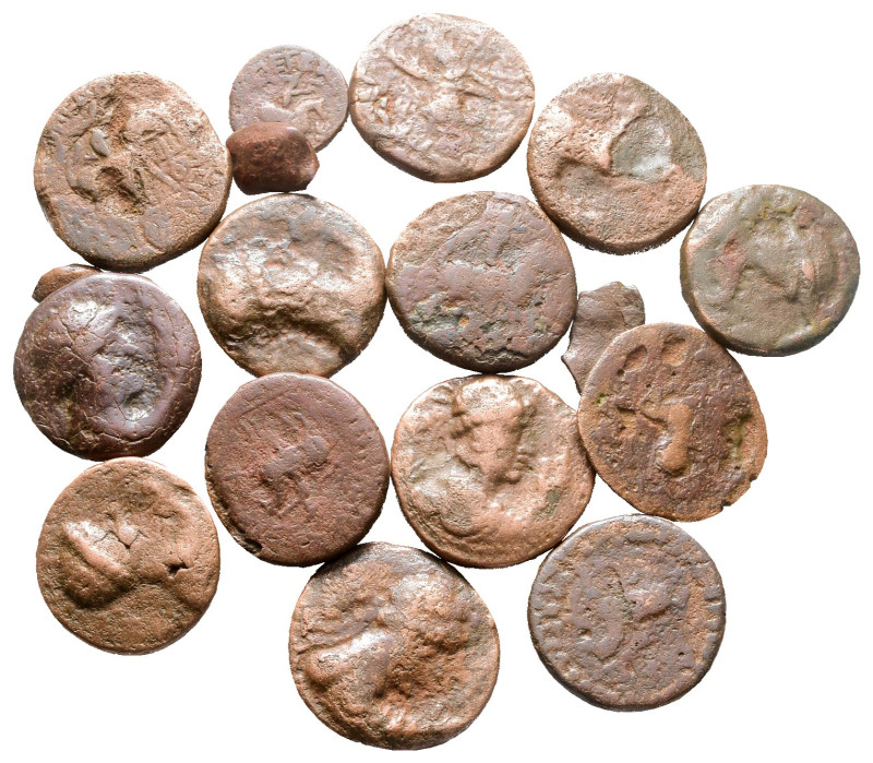 Lot of ca. 15 kushan bronze coins / SOLD AS SEEN, NO RETURN! 

Fine