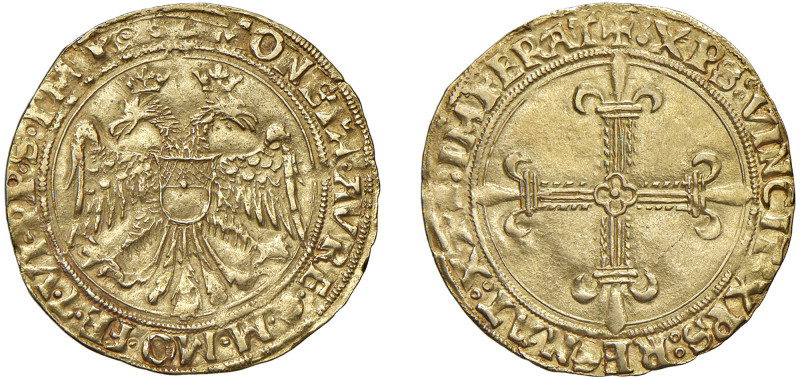 CASALE - GUGLIELMO II PALEOLOGO (1494-1518) - Scudo d'oro
Oro - 3,29 gr.
Dritt...