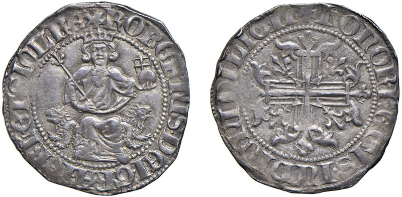 NAPOLI - ROBERTO D'ANGIO' (1309-1343) - Gigliato
Argento - 3,94 gr.
Dritto: Il...