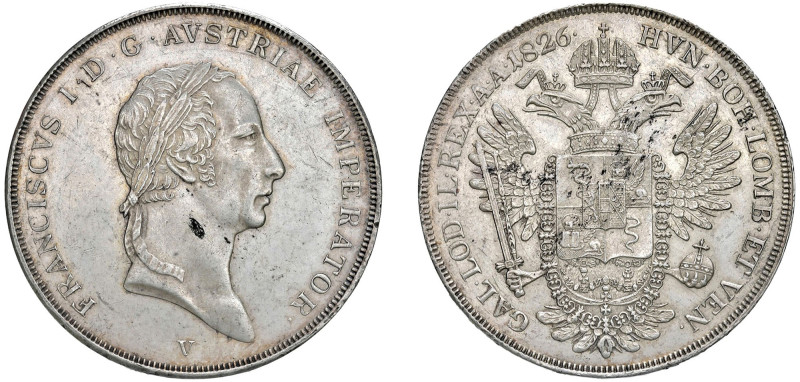 VENEZIA - FRANCESCO I (1815-1835) - 6 lire 1826
Argento - 25,92 gr.
Dritto: Te...