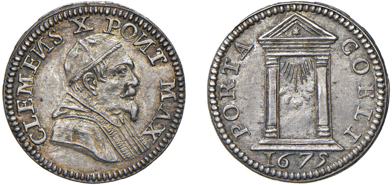 CLEMENTE X, Emilio Altieri (1670-1676) - Grosso 1675, Roma
Argento - 1,52 gr.
...