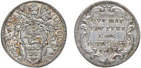 INNOCENZO XI, Benedetto Odescalchi (1676-1689) - Giulio riformato 1685, an. X, Roma
Argento - 3,03 gr.
Dritto: stemma ovale in cornice a fogliami, c...