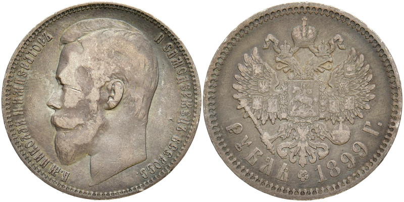 RUSSLAND GROSSFUERSTENTUM / KAISERREICH
Nikolaus II., 1894 - 1917. Rubel 1899 F...