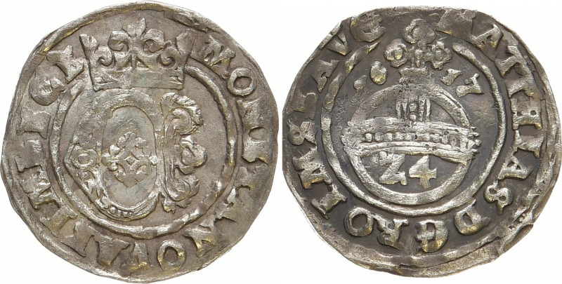 EINBECK, Stadt
 Groschen 1617. 1.26 g. Gereinigt, sehr schön