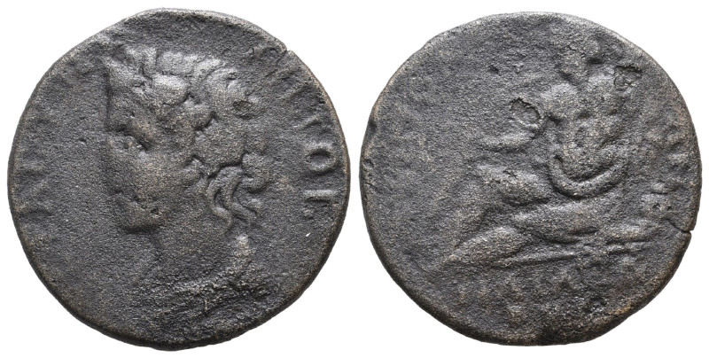 LYDIA, Tripolis. Pseudo-autonomous issue. 3rd century AD. Ae Bare-headed and dra...