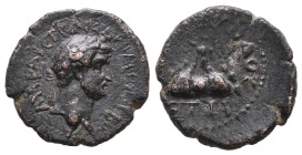 CAPPADOCIA. Caesaraea-Eusebia. Hadrian, 117-138. Hemiassarion (Bronze,), RY 11 = 126/7. ΑΥΤΟ ΚΑΙС ΤΡΑΙΑΝΟС ΑΔΡΙΑΝΟС СЄΒ Laureate head of Hadrian to ri...