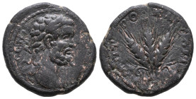 CAPPADOCIA. Caesarea. Septimius Severus (193-211 AD)
AE Bronze 
Obv: Λ CЄΠ [...]. Laureate head right
Rev: MHTPOΠO KAICAPIAC ЄT B. Three grain ears...