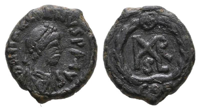 Marcianus AE4, RIC X 545
Marcianus (450-457 AD). AE, Constantinopolis (Istanbul...