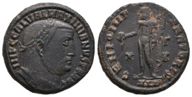 Maximinus II, as Caesar, 305-309. Follis bronze, Alexandria, late 308-309. GAL VAL MAXIMINVS NOB CAES Laureate head of Maximinus II to right. Rev. GEN...
