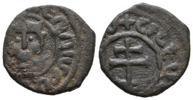 ARMENIA. Cilician Armenia. Hetoum, 1289-1305. Kardez (bronze. Crowned head facing. Rev. Patriarchal cross terminating in floral scroll

Weight: 4,1 ...