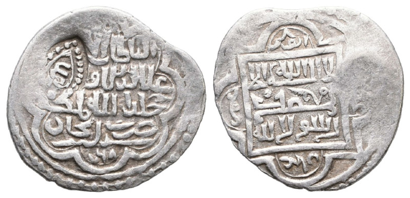 Eretnid AR Aqche, Ala al-Din 'Ali, countermark (Lillah)H.768 

Weight: 1,6 gr...