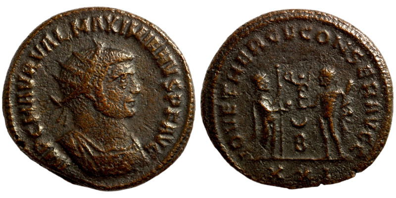 Maximianus. (285-295 AD). Æ Antoninian. Obv: IMP CMA MAXIMIANVS PF AVG. radiate ...