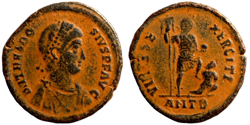 Theodosius I AD 379-395. follis. Artifically patinated

23mm 4,00g