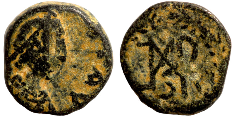 Marcian, 450-457. Nummus Constantinople. D N MARCIANVS P F AV Diademed, draped a...