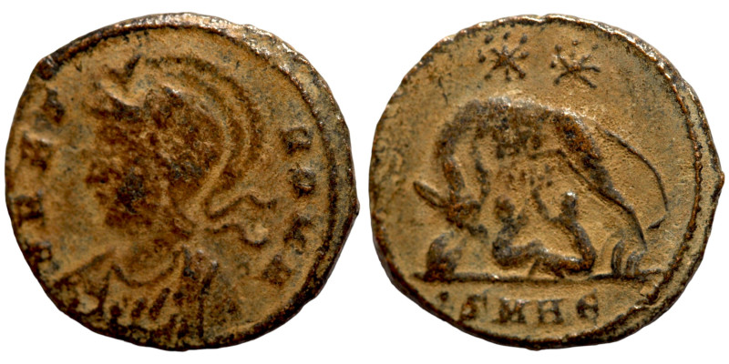 Constantine I (306-337) Flavius Valerius Constantinus . Artifically patinated
...