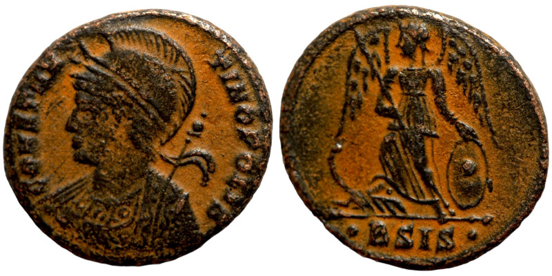 Constantine I (306-337) Flavius Valerius Constantinus . Artifically patinated
...