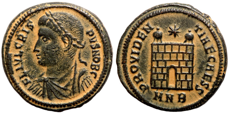 Crispus, 316-326 AD Bronze Follis. Artifically patinated

19mm 3,33g