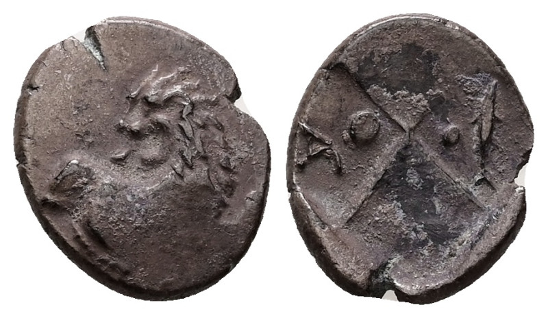 Thrace, Chersonesos. AR Hemidrachm, 2.15 g 15.30 mm. Circa 386-338 BC. 
Obv: For...