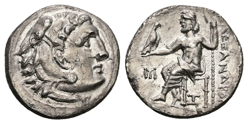 Kings of Macedon, Alexander III "the Great", AR Drachm, 4.00 g 18.10 mm. 336-323...