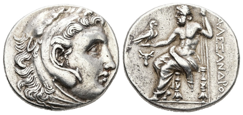 Kings of Macedon, Alexander III "the Great". AR Tetradrachm, 16.97 g 29.51 mm. 3...