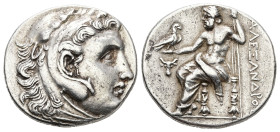 Kings of Macedon, Alexander III "the Great". AR Tetradrachm, 16.97 g 29.51 mm. 336-323 BC. Amphipolis.
Obv: Head of Herakles to right, wearing lion's ...