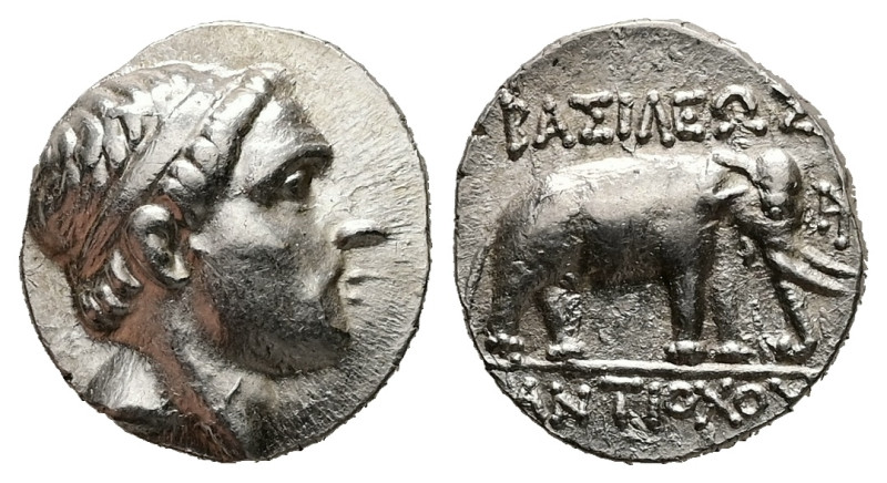 Seleukid Kingdom, Antiochos III 'the Great'. AR Drachm, 4.10 g 16.69 mm. 222-187...