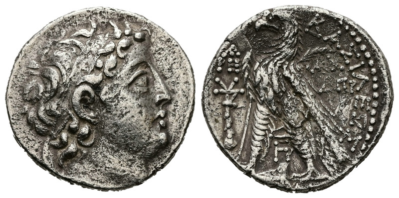 Seleukid Kingdom, Demetrios II Nikator. AR Tetradrachm, 13.58 g 27.07 mm. Second...