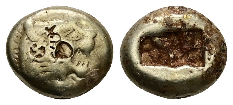 Kings of Lydia, Time of Alyattes to Kroisos. EL Trite or 1/3 Stater, 4.64 g 13.3...