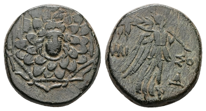 Pontos, Amisos. Ae, 7.85 g 20.39 mm. Circa 85-65 BC. Time of Mithradates VI Eupa...