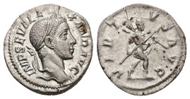 Severus Alexander, AD 222-235. AR, Denarius. 2.83 g. 19.60 mm. Rome.
Obv: IMP SEV ALEXAND AVG. Head of Severus Alexander, larueate, right.
Rev: VIRTVS...