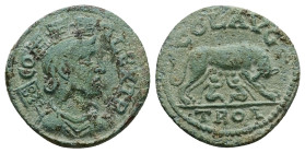 Troas, Alexandria. Pseudo-autonomous, Time of Trebonianus Gallus or Valerian I (251-260 AD). AE, As. 4.83 g. 20.98 mm.
Obv: CO ALEX TR. Draped bust of...