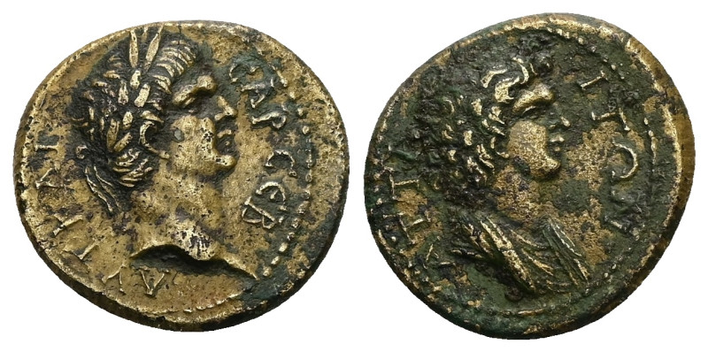 Mysia, Attaea. Trajan, AD 98-117. AE. 3.73 g. 19.20 mm.
Obv: ΑΥΤ ΚΑΙϹΑΡ ϹΕΒ. Lau...