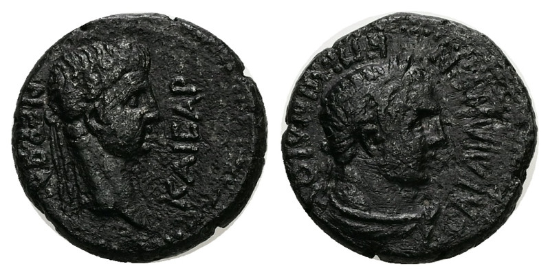 Lydia, Sardis. Nero, AD 54-68. AE. 3.68 g. 16.47 mm. Ti. Claudius Mnaseas, magis...