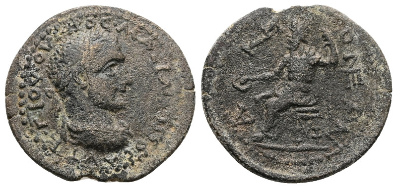 Phrygia, Acmonea. Maximinus, AD 235-238. AE. 7.48 g. 27.84 mm.
Obv: ΑΥΤ Κ Γ ΙΟΥ ...