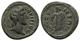 Phrygia, Docimeium. Pseudo-autonomous, Time of the Antonines (AD 138-192). AE. 5.51 g. 21.71 mm.
Obv: ΔΟΚΙΜΟϹ. Laureate head of Dokimos with sideburns...
