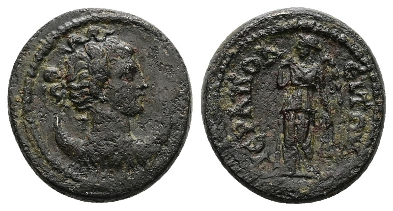 Phrygia, Hierapolis. Pseudo-autonomous, AD 3rd century. AE. 4.82 g. 18.86 mm.
Ob...