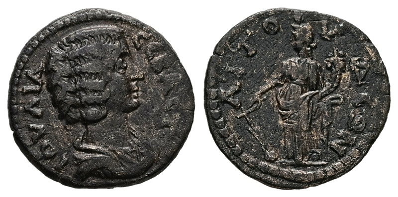 Caria, Attuda. Julia Domna, AD 193-217. AE. 2.66 g. 18.39 mm.
Obv: IOYΛIA CEBACT...