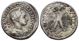 Syria, Antioch. Gordian III, AD 238-244. AR, Tetradrachm. 10.34 g. 26.21 mm.
Obv: AΥΤΟΚ Κ Μ ΑΝΤ ΓΟΡΔΙΑΝΟϹ ϹΕΒ. Laureate and cuirassed bust of Gordian ...