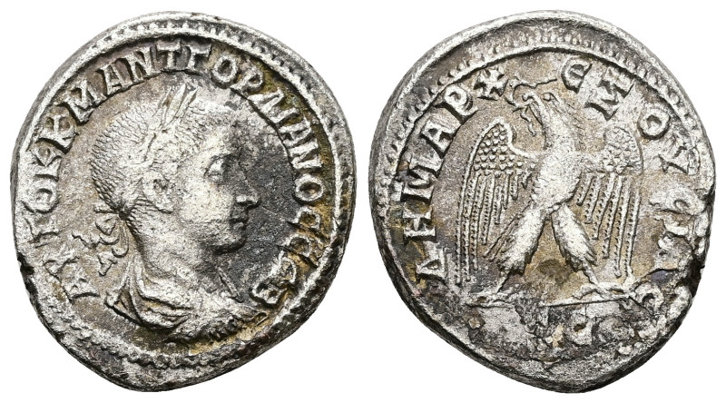 Syria, Antioch. Gordian III, AD 238-244. AR, Tetradrachm. 10.64 g. 27.35 mm.
Obv...