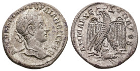Syria, Antioch. Gordian III, AD 238-244. AR, Tetradrachm. 11.93 g. 25.92 mm.
Obv: ΑΥΤΟΚ Κ Μ ΑΝΤ ΓΟΡΔΙΑΝΟϹ ϹƐΒ. Laureate and cuirassed bust of Gordian ...