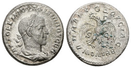 Syria, Antioch. Philip I, AD 244-249. AR, Tetradrachm. 12.49 g. 25.63 mm. 
Obv: ΑΥΤΟΚ Κ Μ ΙΟΥΛ ΦΙΛΙΠΠΟV ϹΕΒ. Laureate, draped and cuirassed bust of Ph...
