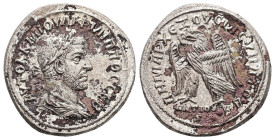 Syria, Antioch. Philip I, AD 244-249. AR, Tetradrachm. 13.21 g. 21.66 mm.
Obv: ΑΥΤΟΚ Κ Μ ΙΟΥΛΙ ΦΙΛΙΠΠΟϹ ϹƐΒ. Laureate and draped bust of Philip I, rig...