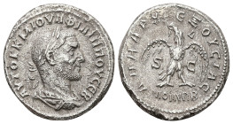 Syria, Antioch. Philip I, AD 244-249. AR, Tetradrachm. 11.69 g. 26.21 mm. 
Obv: ΑΥΤΟΚ Κ Μ ΙΟΥΛ ΦΙΛΙΠΠΟV ϹΕΒ. Laureate, draped and cuirassed bust of Ph...
