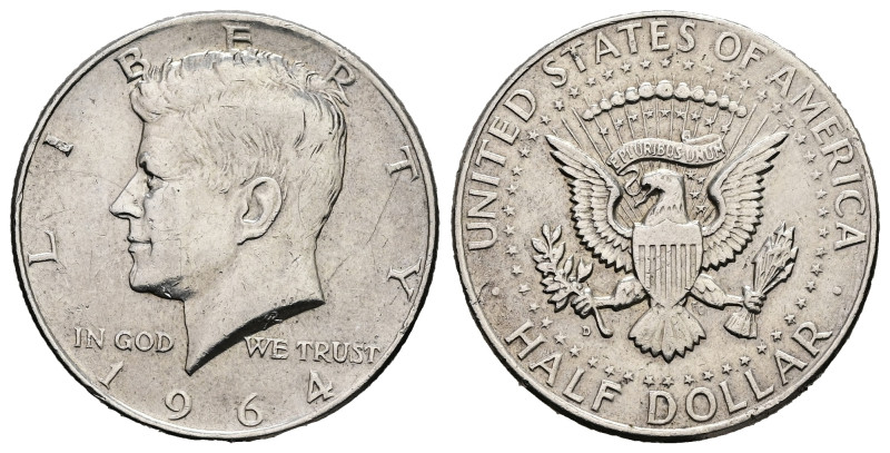 Kennedy Half Dollars. 12.42 g. 30.55 mm. 1964.
Obv: Liberty / In God We Trust / ...