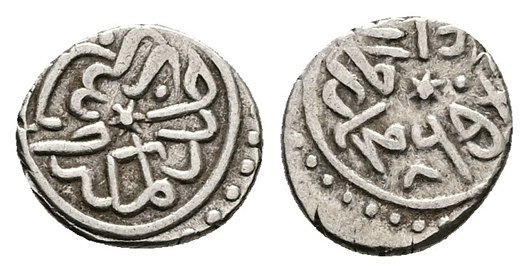 Islamic. Ottoman Empire. AR, Akçe / Akce. 0.93 g. 11.32 mm. 
Obv: Islamic legend...