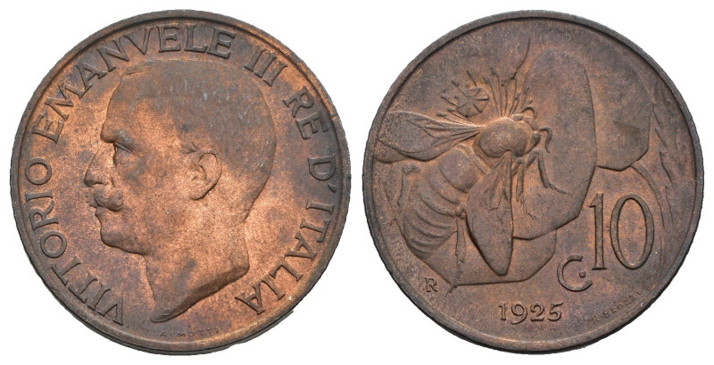 Regno d'Italia - Vittorio Emanuele III (1900-1943) 10 Centesimi 1925 "Ape" - Gig...